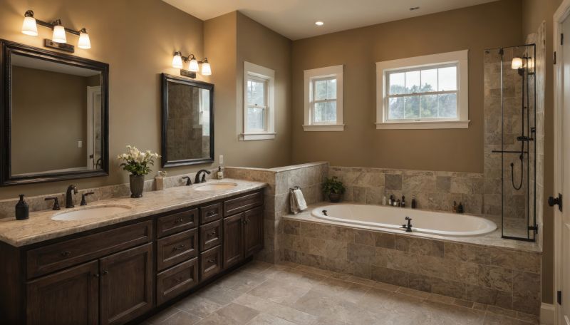 Renovated Master Bathroom with Elegant Fixtures